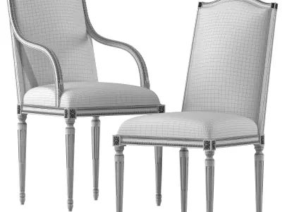 chairish chair art 4353 3D model