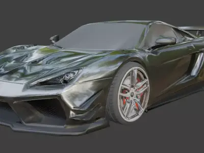 NFS Game racing car low poly Low-poly 3D model purchase