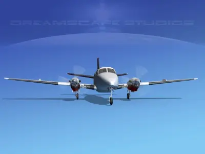 Beechcraft B99 Sierra Charter 3D model