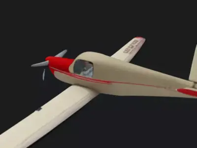Twin Engine Transport Plane 3D model