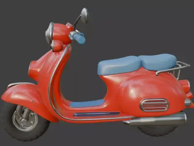 Scooter 3D Model 3D model 4