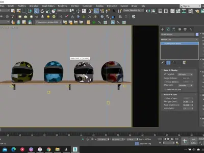 Camouflage Helmet Model 3D model