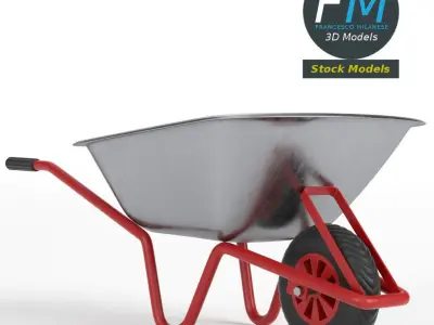 Wheelbarrow 2 3D model purchase