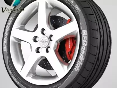 wheel Volvo S60 8 3D model