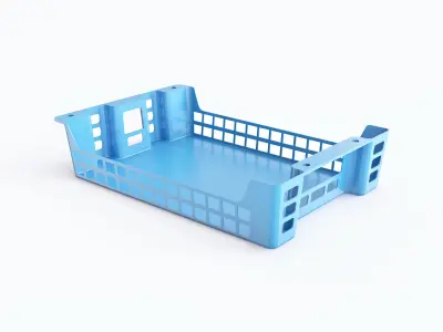 Plastic crate vol 02 3D model