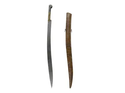 Yatagan Sword Low-poly 3D model purchase