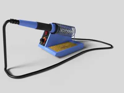 Velleman solder station Low-poly 3D model