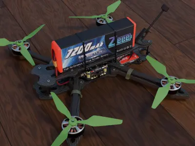 FPV Drone 3D model by OptixM