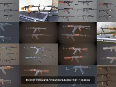Russian Rifles and Ammunitions Mega Pack