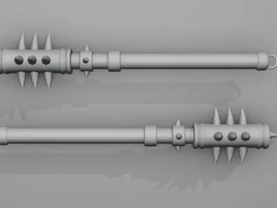 Medieval Weapon Low-poly 3D model