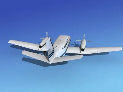 Cessna 441 Conquest II  V10 3D model