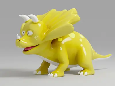 3D model Dinosaur cartoon 2 3D model