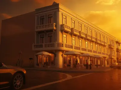 43x5m Multifamily 3 Storey Commercial Building SketchUp Only 3D model