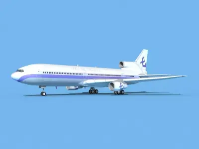 Lockheed L1011 Thai Sky Airlines 3D model