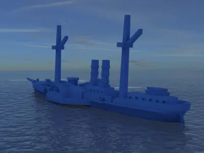 USS Advance 1864 3D print model