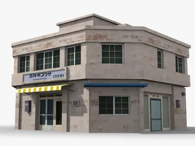 Japanese House x18 Low-poly 3D model purchase