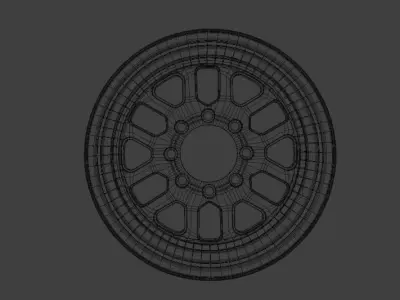 WHEEL BASED BOGART RACING CHROME 8H 3D model