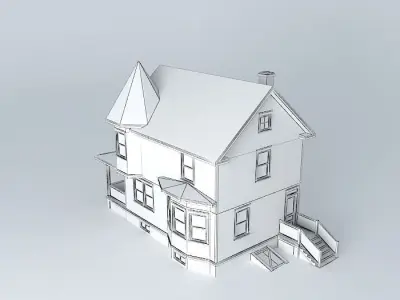 Victorian House Free 3D model purchase