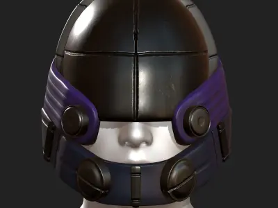 Helmet scifi military combat 3d model low poly  Low-poly 3D model order