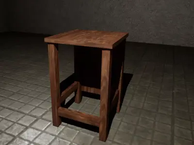 Japanese  Antique Furniture-PBR Game Ready 3D Model Low-poly 3D model