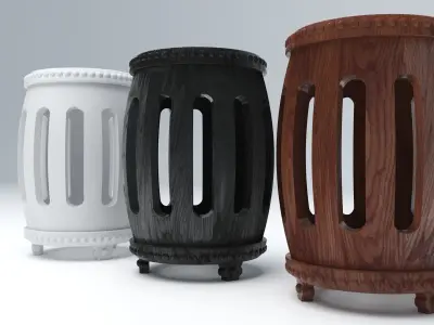 DRUM STOOL  3D model