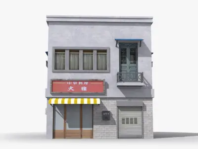 Japanese House x24 Low-poly 3D model purchase