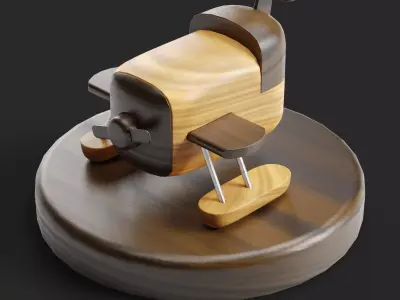 Plane Decoration 3D model