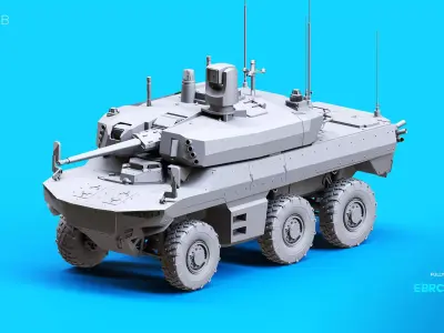 EBRC Jaguar Armored Vehicle 3D model