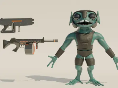 Alien Soldier 3D model