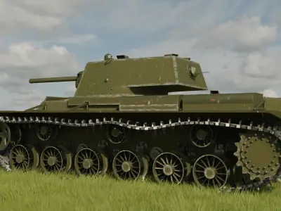 Tank Kv 1 zis5 3D model
