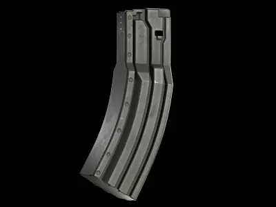 Surefire 60 Rounds AR-15 Stanag Magazine Low-poly 3D model