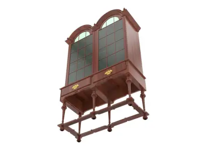 Vintage Kitchen Cabinet 3D model