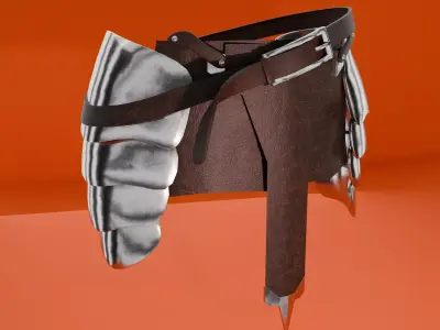 Waist Armor Free 3D model