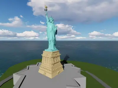 AMERICA STATUE OF LIBERTY  3D model