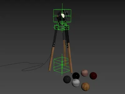 Industrial Lamp for Interior 3D model