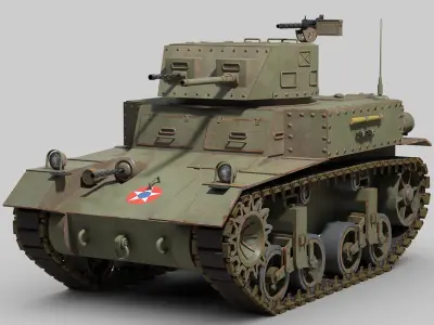 M1 Combat Car 3D model