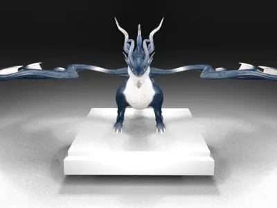 Dragon 3D model 9