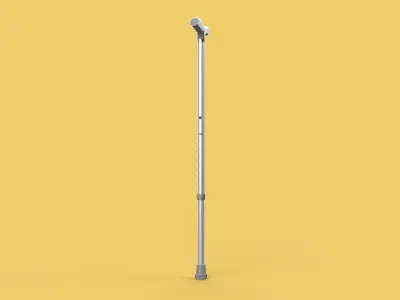 RETRACTABLE WALKING AID ELDERLY ADULT STICK CANE POLE GAIT STAND 3D model