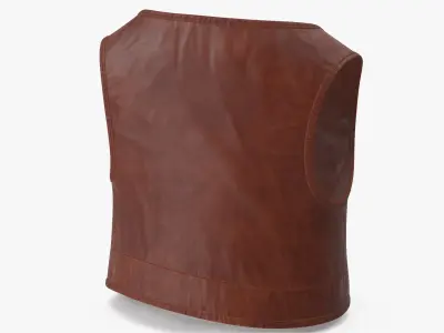 Cartoon Vest Brown 3D model