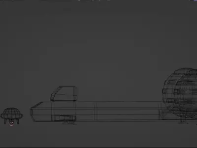Low-Poly UFO alien spacecraft Free low-poly 3D model