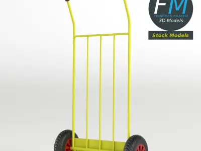 Parcel trolley sack truck 3D model