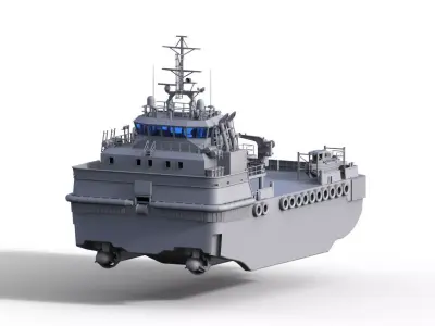UNIVERSAL ARBEITSSCHIFF WORKBOAT SERVICE VESSEL 3D print model