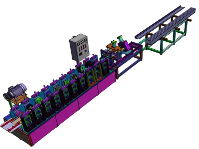 Gypsum Board Roll Forming Machine  3D model