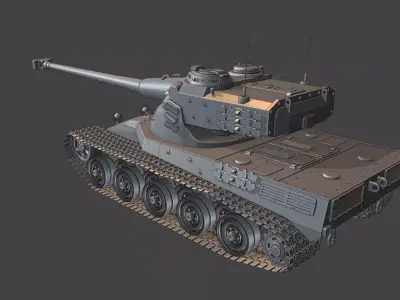 AMX 50B tanks 3D print model