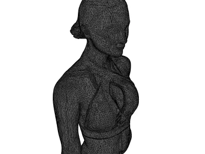 Futuristic Sport Bra Neon 3D model