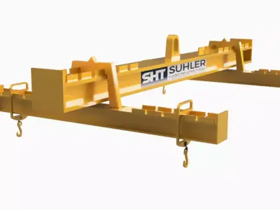 H beam crane 3D model