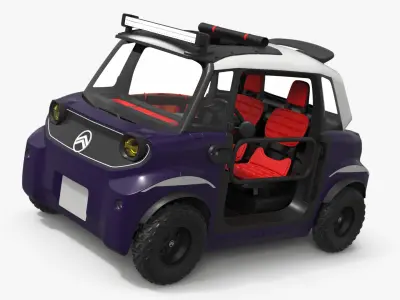 Citroen Ami Buggy Electric Microcar Purple 