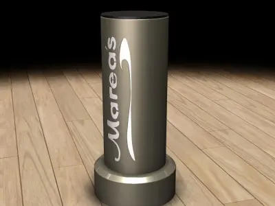 Rotating Ad Cylinder Free 3D model
