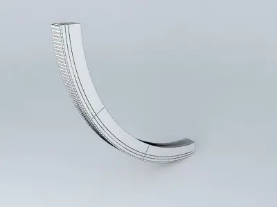 BTE Graviity wheel quarter section Free 3D model