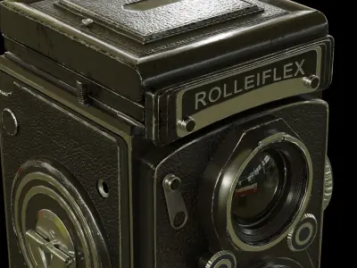 VINTAGE CAMERA Low-poly 3D model